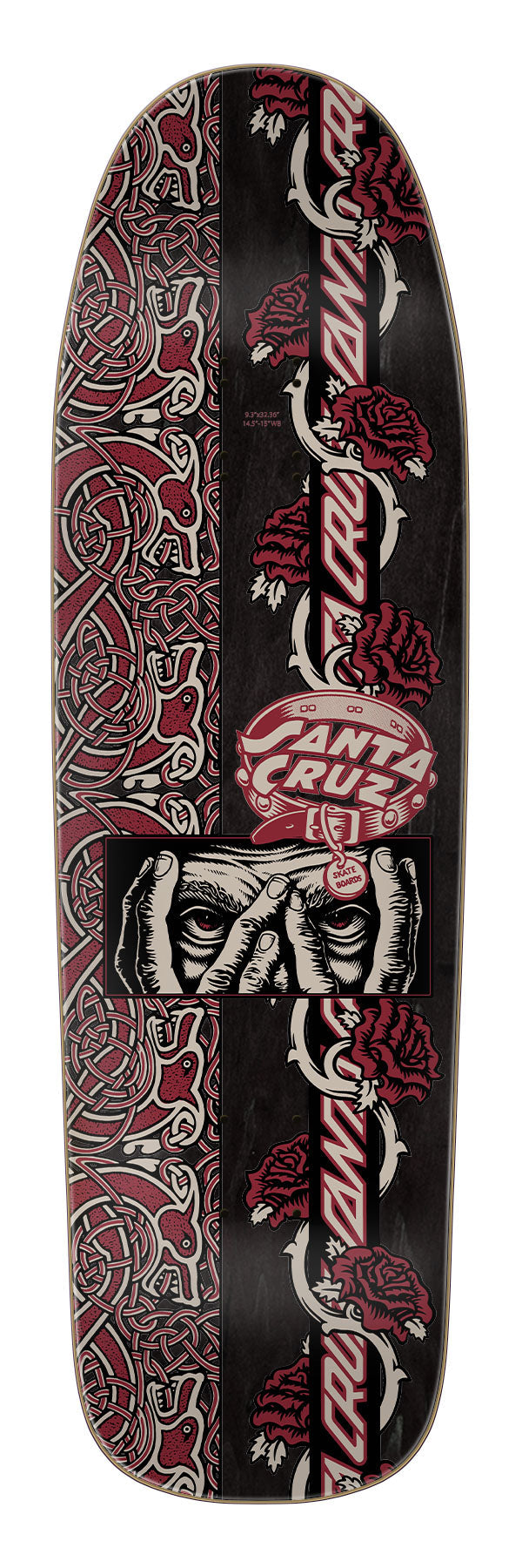 Santa Cruz Dressen Evo 9.3" Shaped Skateboard Deck