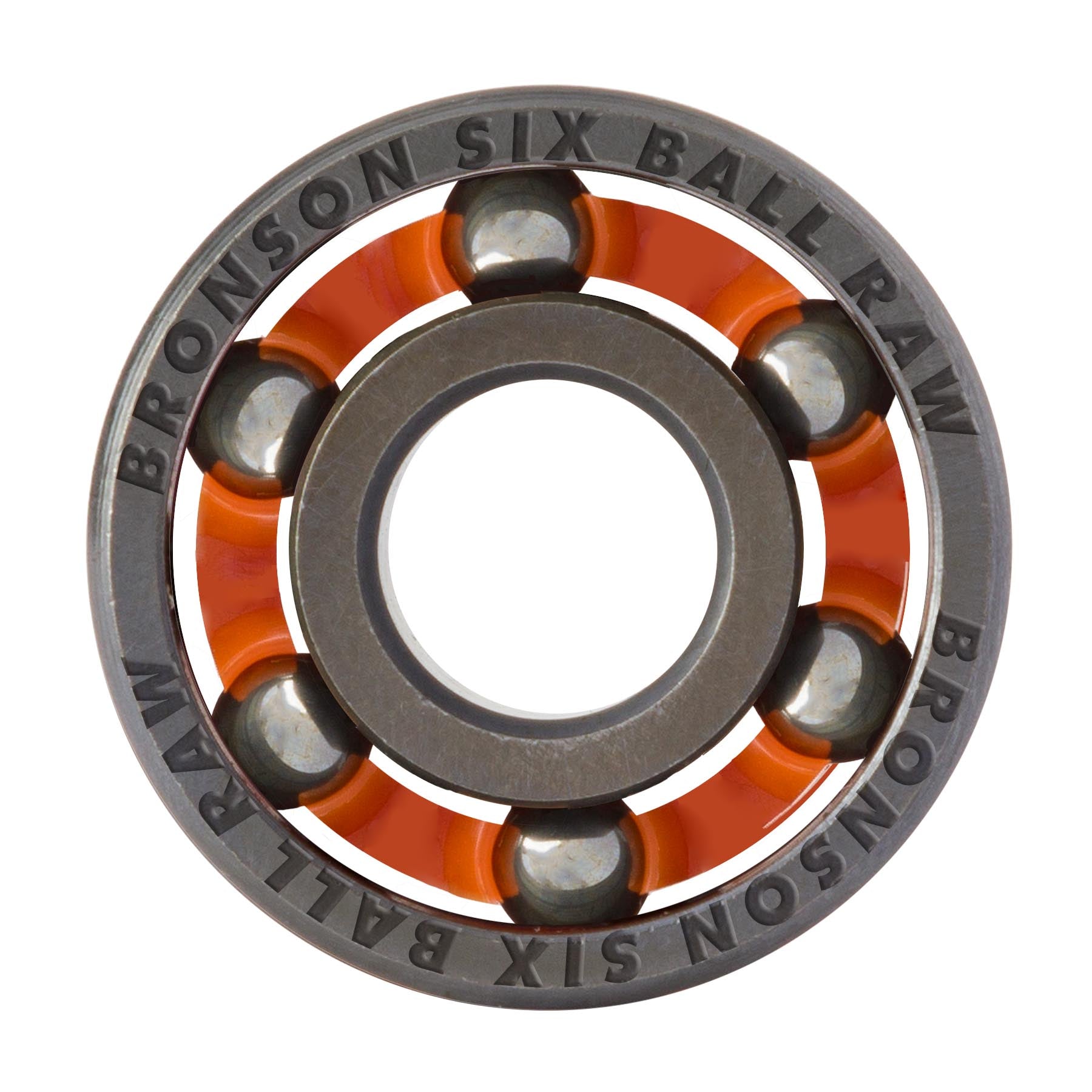 Bronson Speed Co. 6-Ball Raw Skateboard Bearings (set of 8)