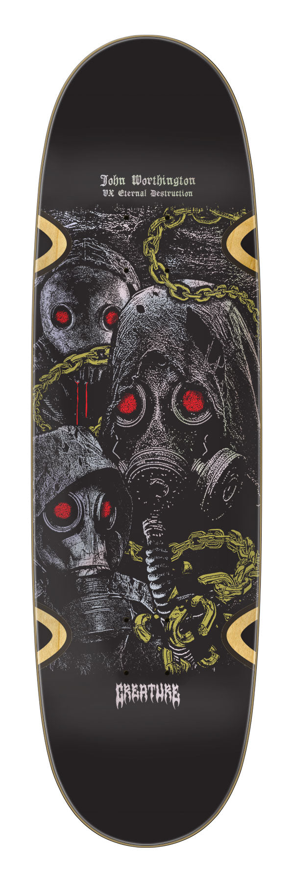CREATURE Worthington Mortem 9" VX EGG SHAPED SKATEBOARD DECK