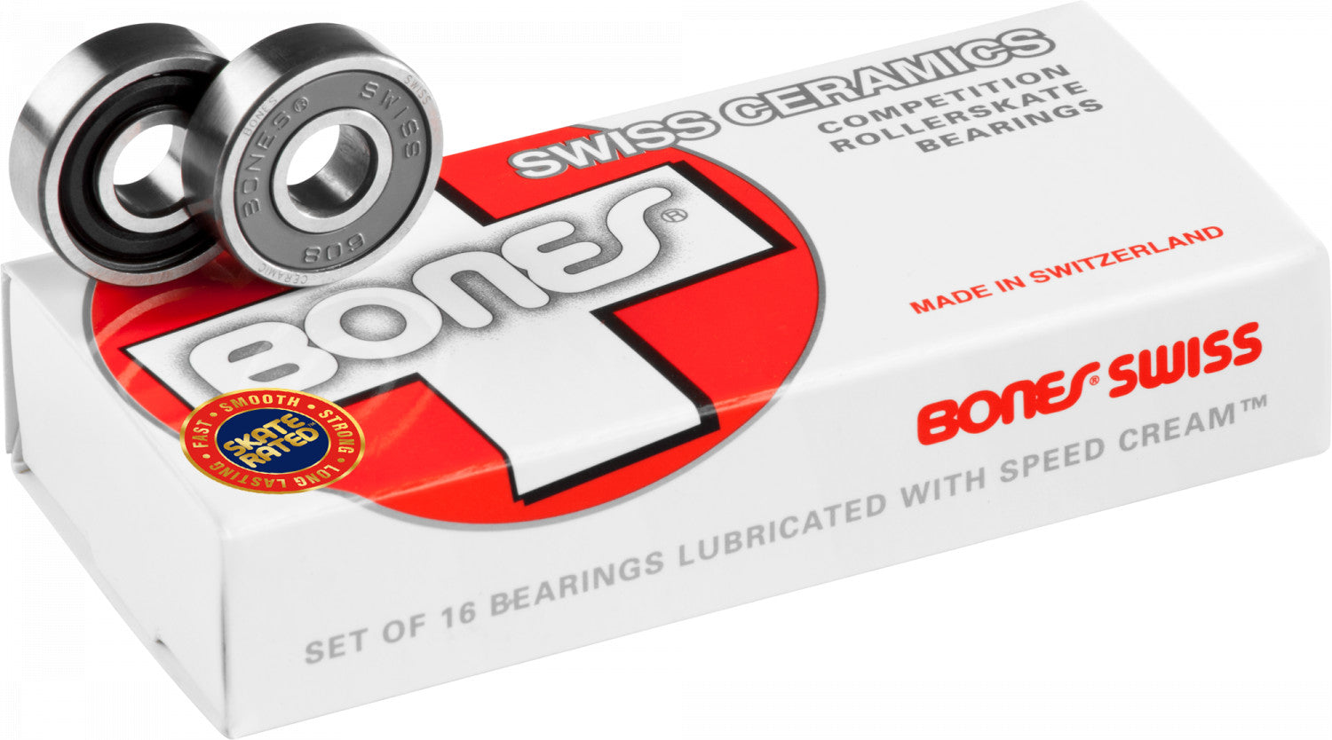 Bones Swiss Ceramic Bearings 8mm (Set of 16)