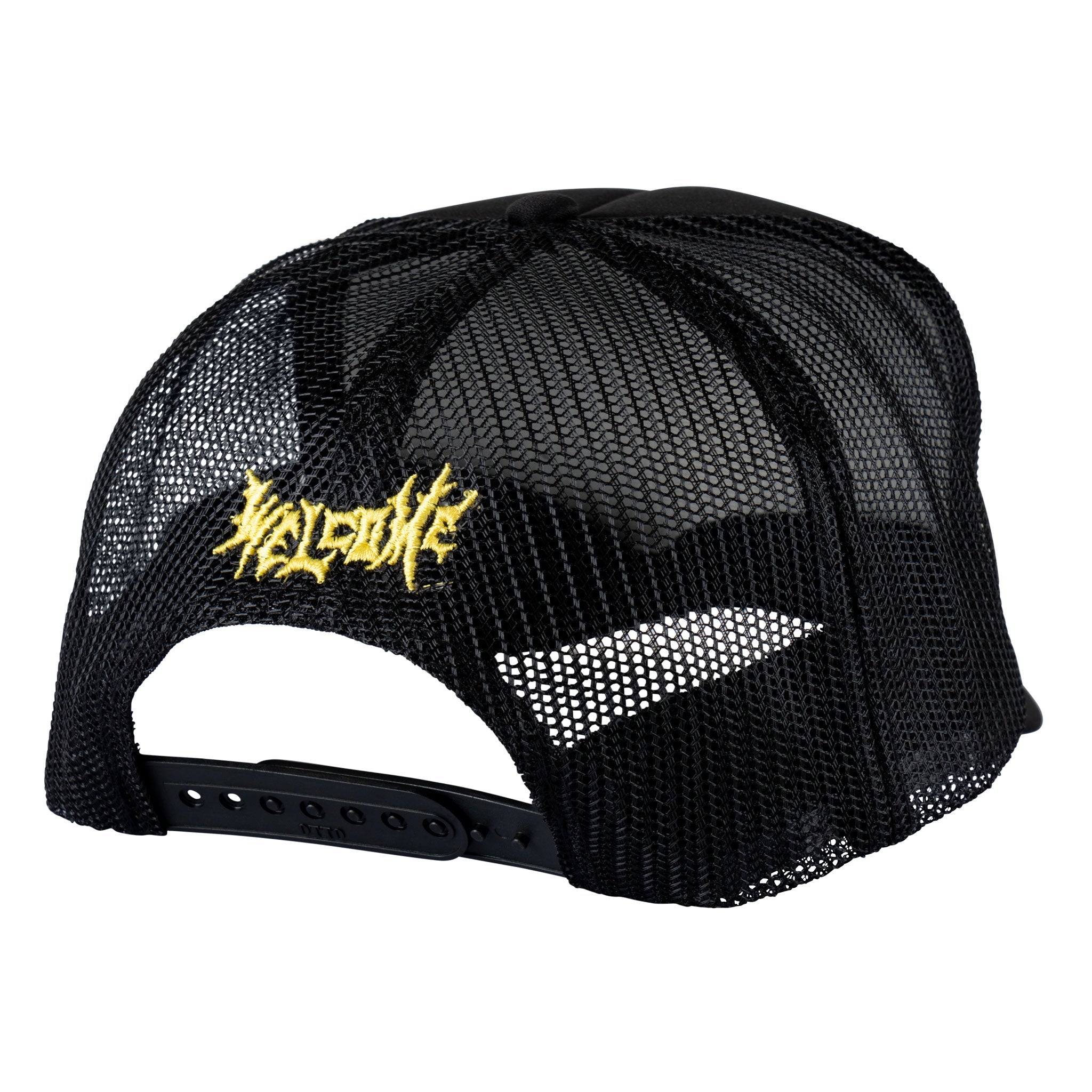 WELCOME X BEETLEJUICE THREE TIMES TRUCKER HAT