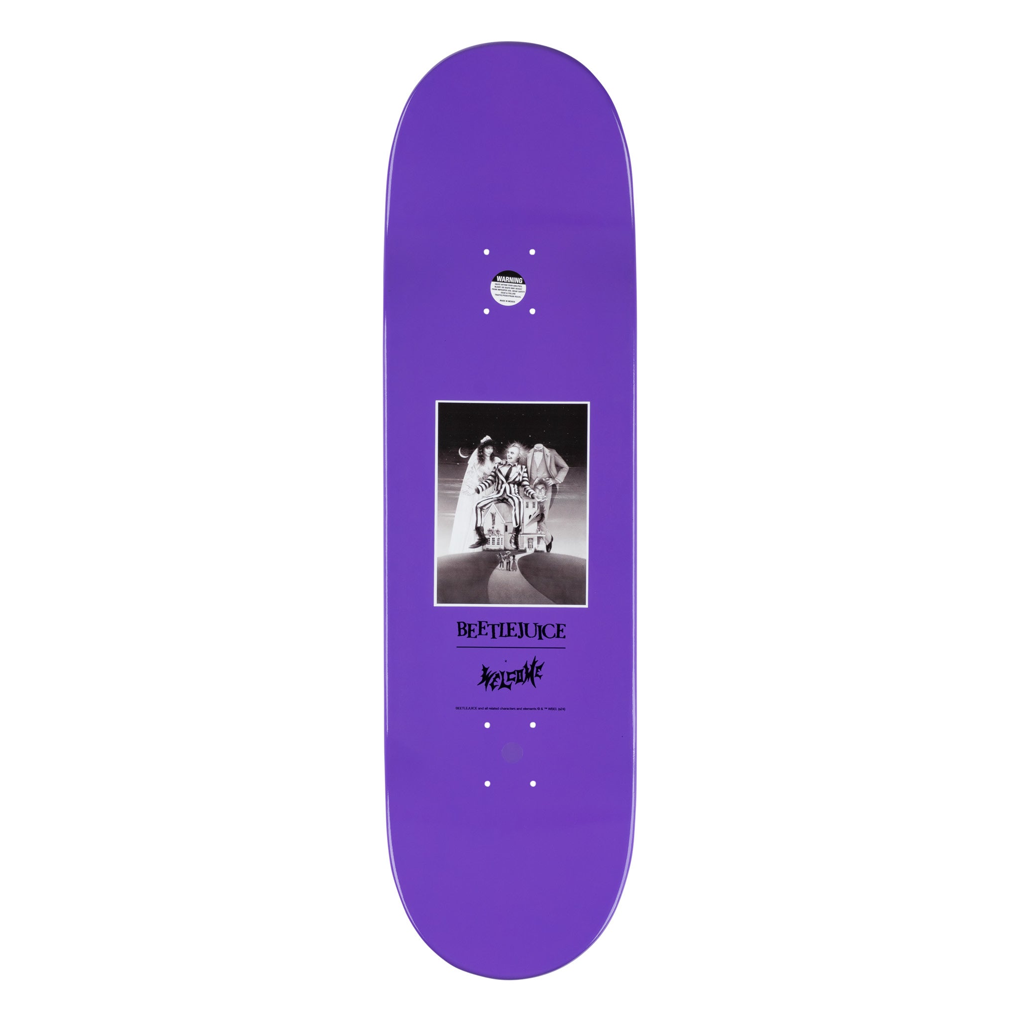 WELCOME X BEETLEJUICE SHOWTIME 8.5" SKATEBOARD DECK