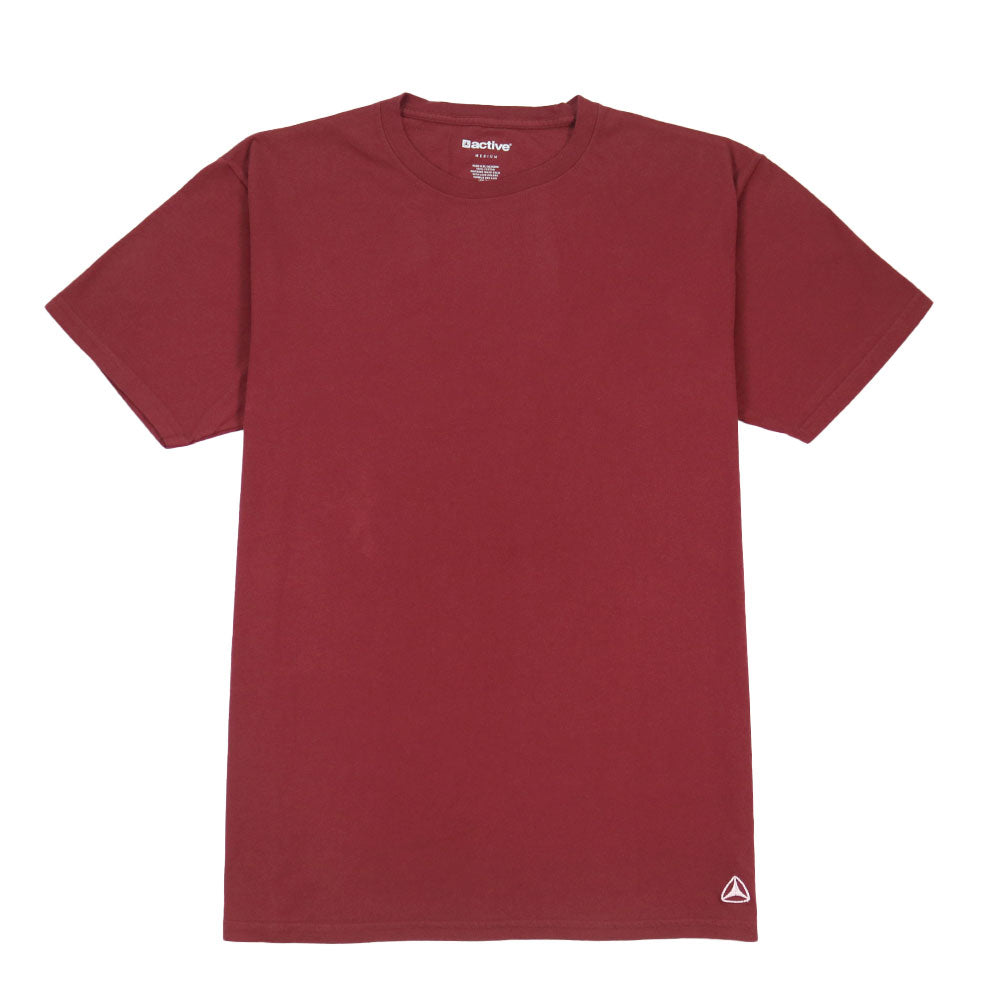 Box Icon Stacked T-Shirt - Oxblood Red