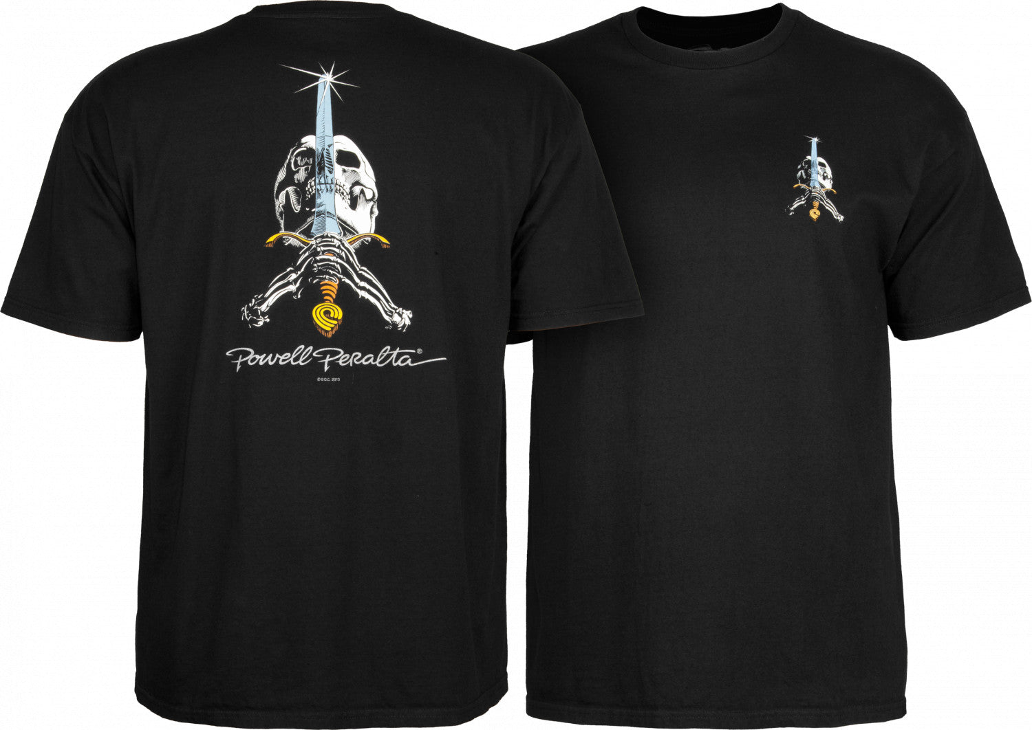 Powell Peralta Skull & Sword T-shirt - Black