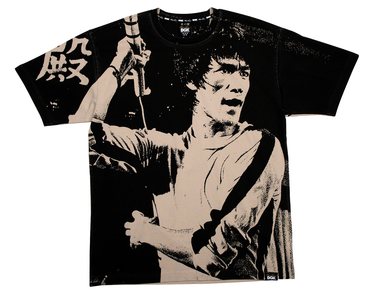 DGK x Bruce Lee Impact Knit T-Shirt - Black/Tan