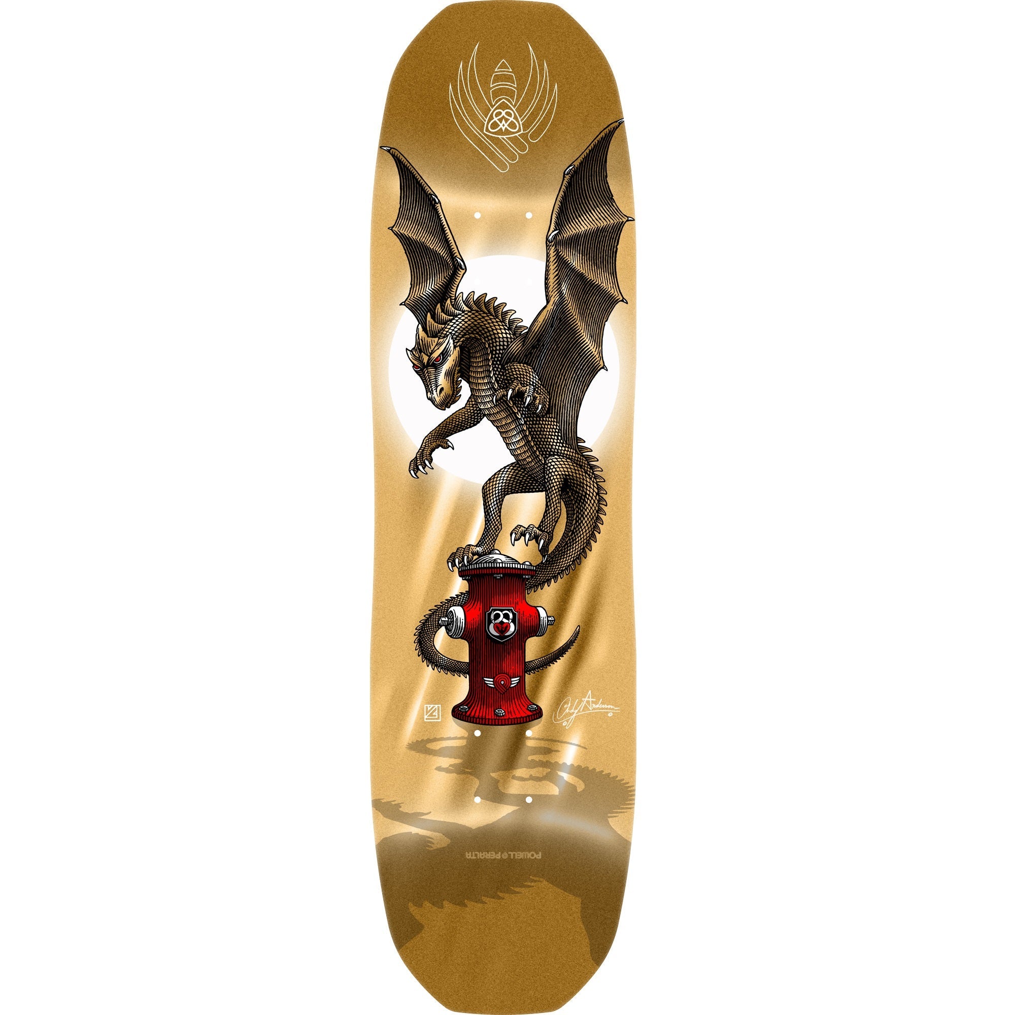 Powell Peralta Pro Andy Anderson Hydrant Flight Deck 311 - 8.4″ Gold Foil