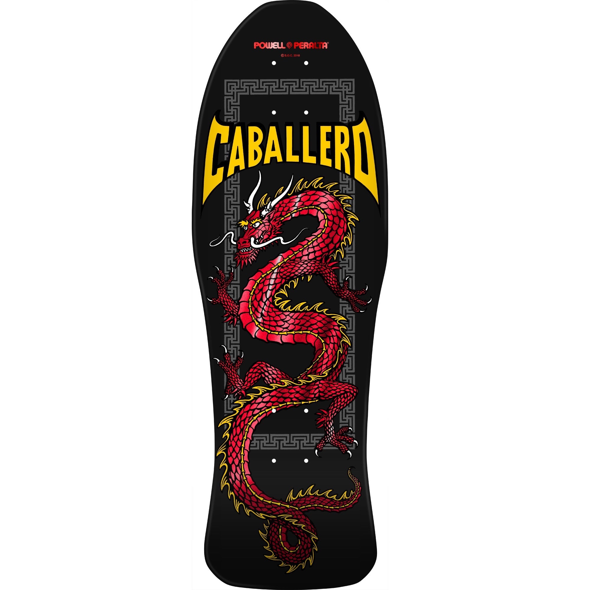 Powell Peralta Steve Caballero Chinese Dragon Reissue Skateboard Deck - 10″ Red Foil