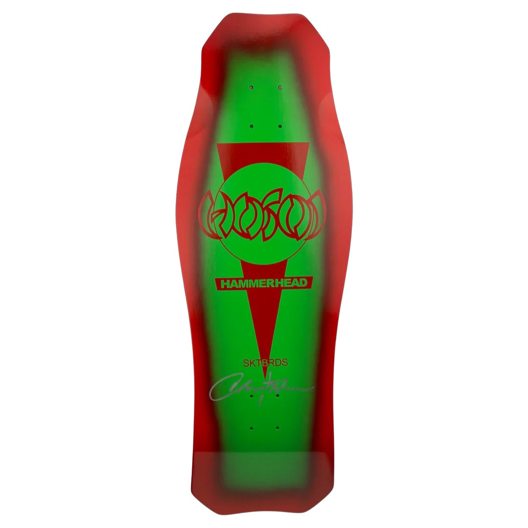 Hosoi O.G. Hammerhead Signed & Numbered Skateboard Deck - 10.5″ Christmas Green