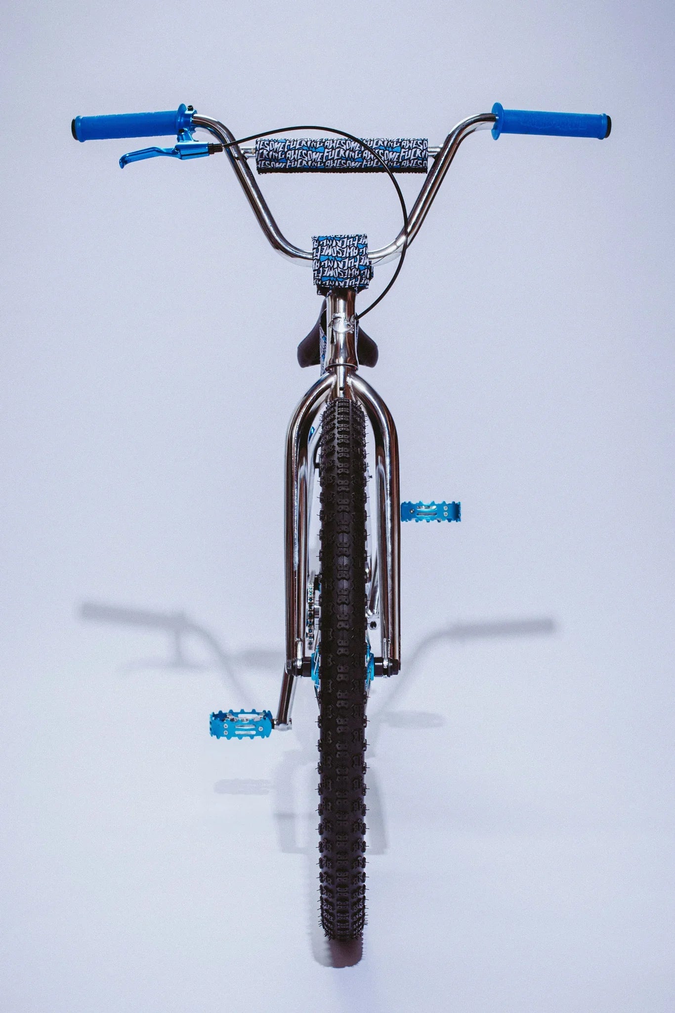 Cult x Fucking Awesome 26″ Cruiser Complete Bike - Chrome/Blue