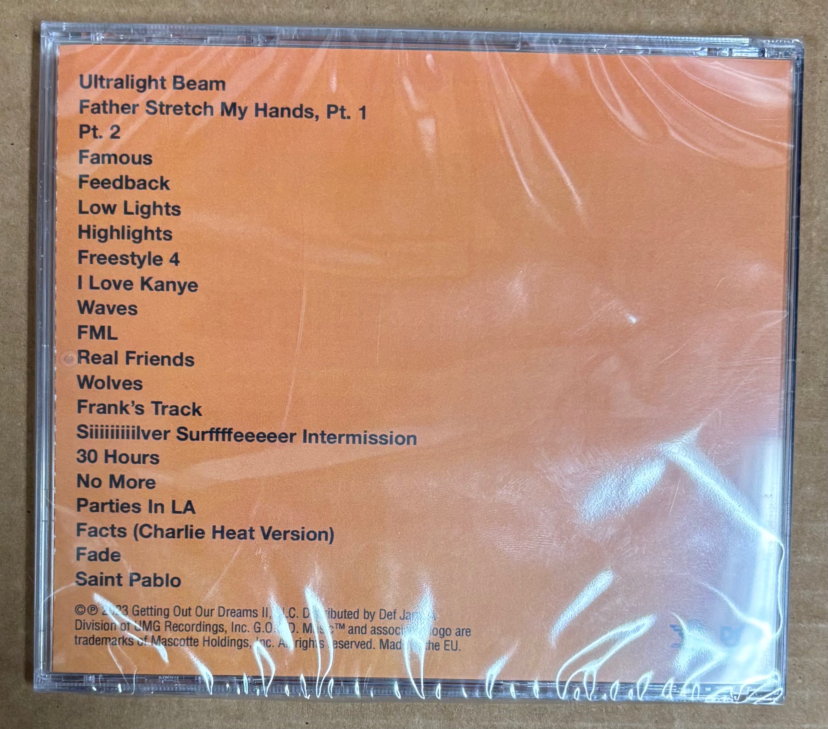 WEST, KANYE - THE LIFE OF PABLO MUSIC CD *UNOFFICIAL RELEASE*