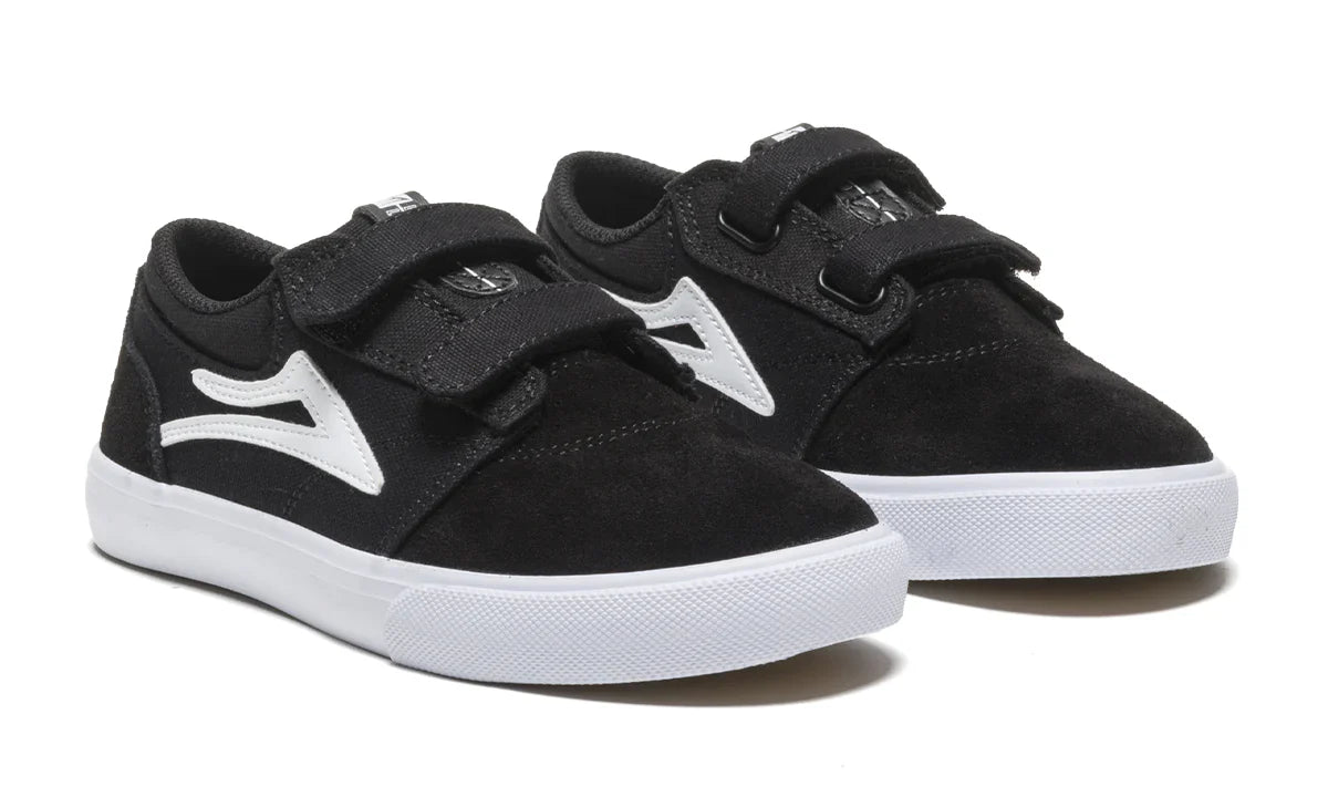 Lakai Shoes Griffin Kids - Black/White Suede