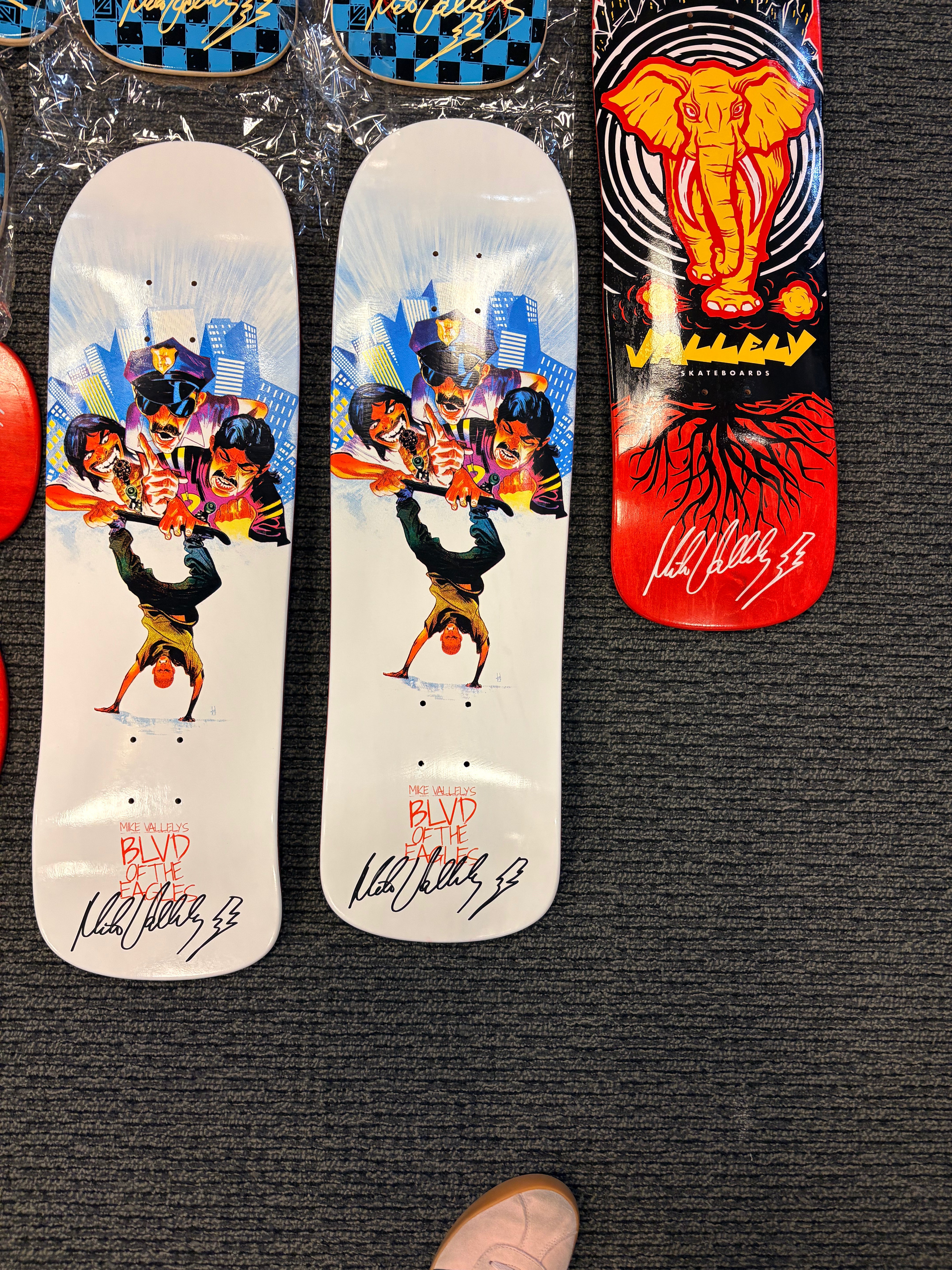 Mike Vallely Blvd. Of The Eagles [Autographed] Skateboard Deck
