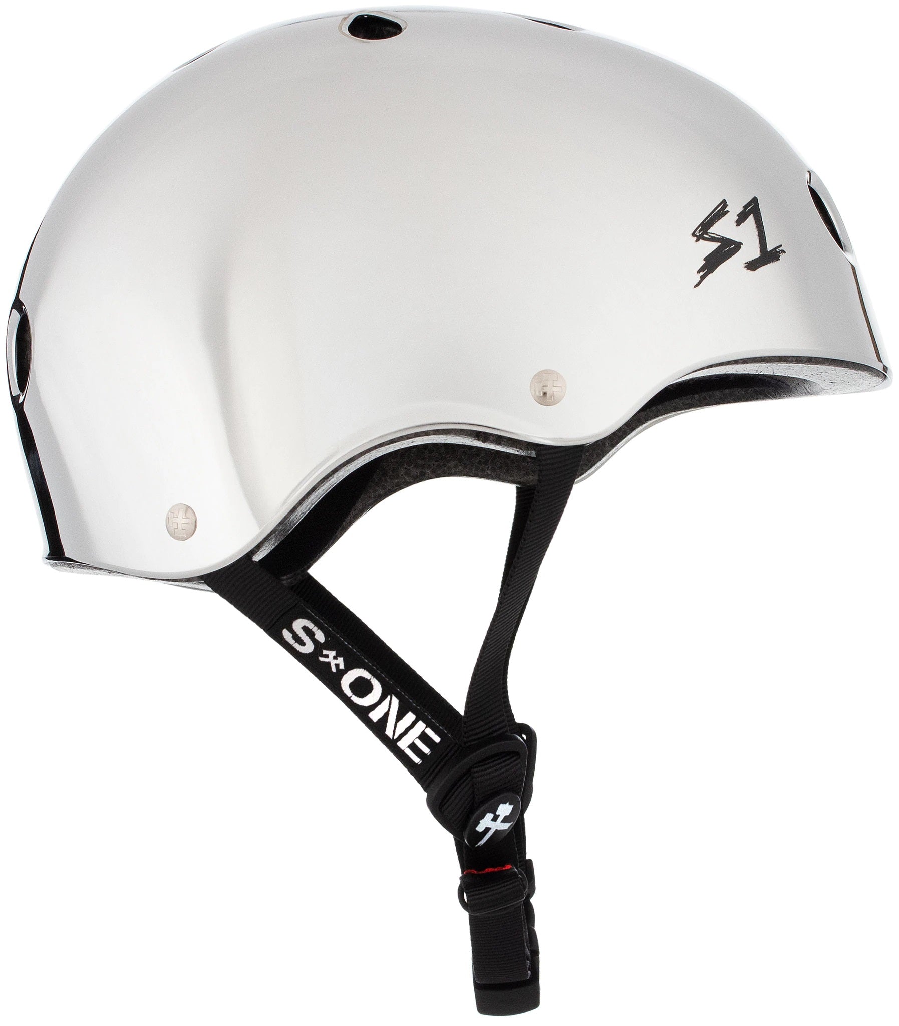 S1 Lifer Helmet - Silver Mirror Gloss