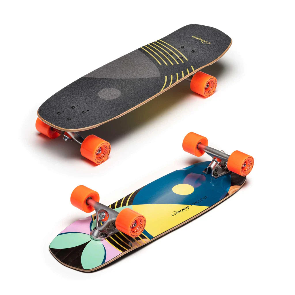 Loaded Ballona Willy Longboard Complete - Bright Blue/Yellow