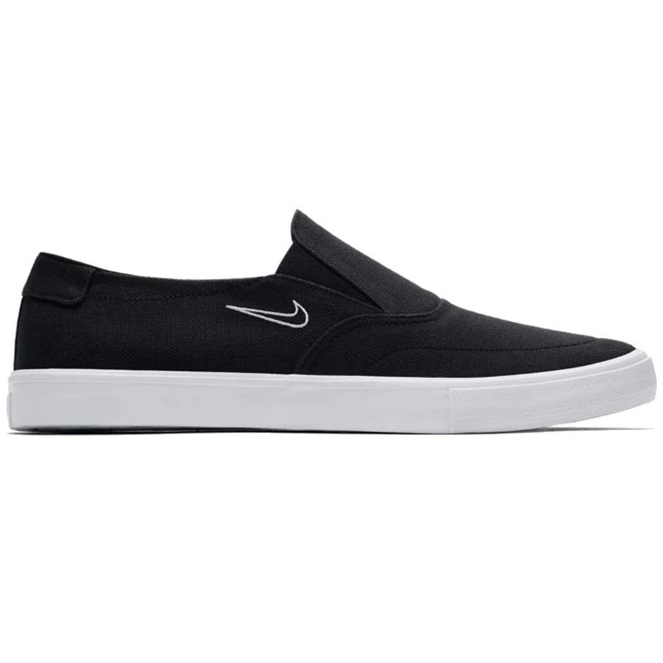 Nike Shoes Portmore II Solarsoft Slip Canvas - Black/Light Bone