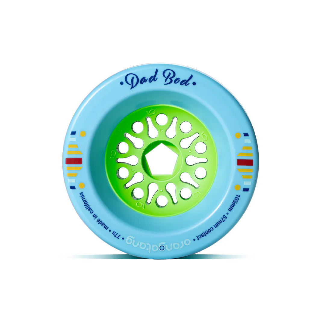 Orangatang Dad Bods 105mm 77a Longboard Wheels  - Blue