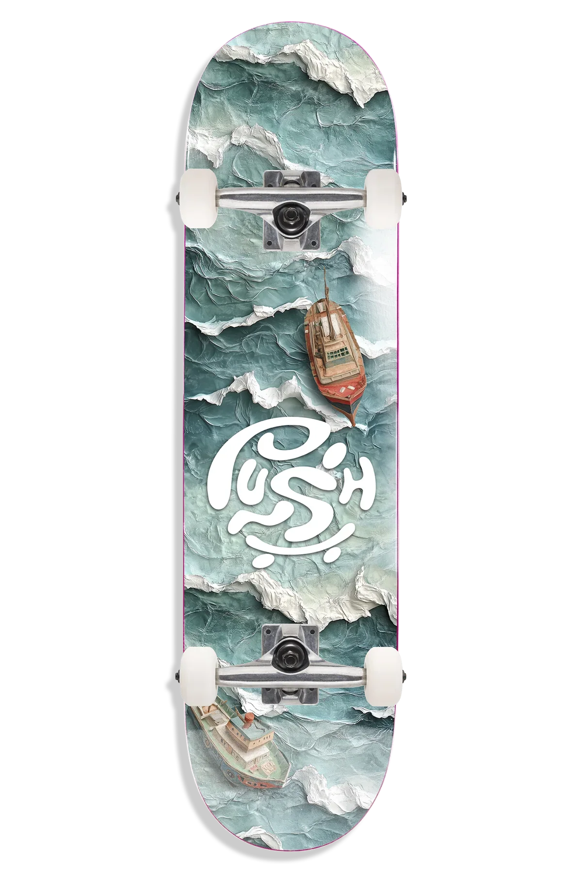 PUSH "Ocean Blue" 7" COMPLETE SKATEBOARD