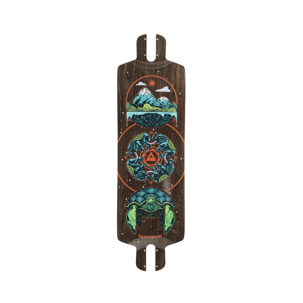 Pantheon Pranayama Cosmic Turtle Longboard Deck - 31.5"