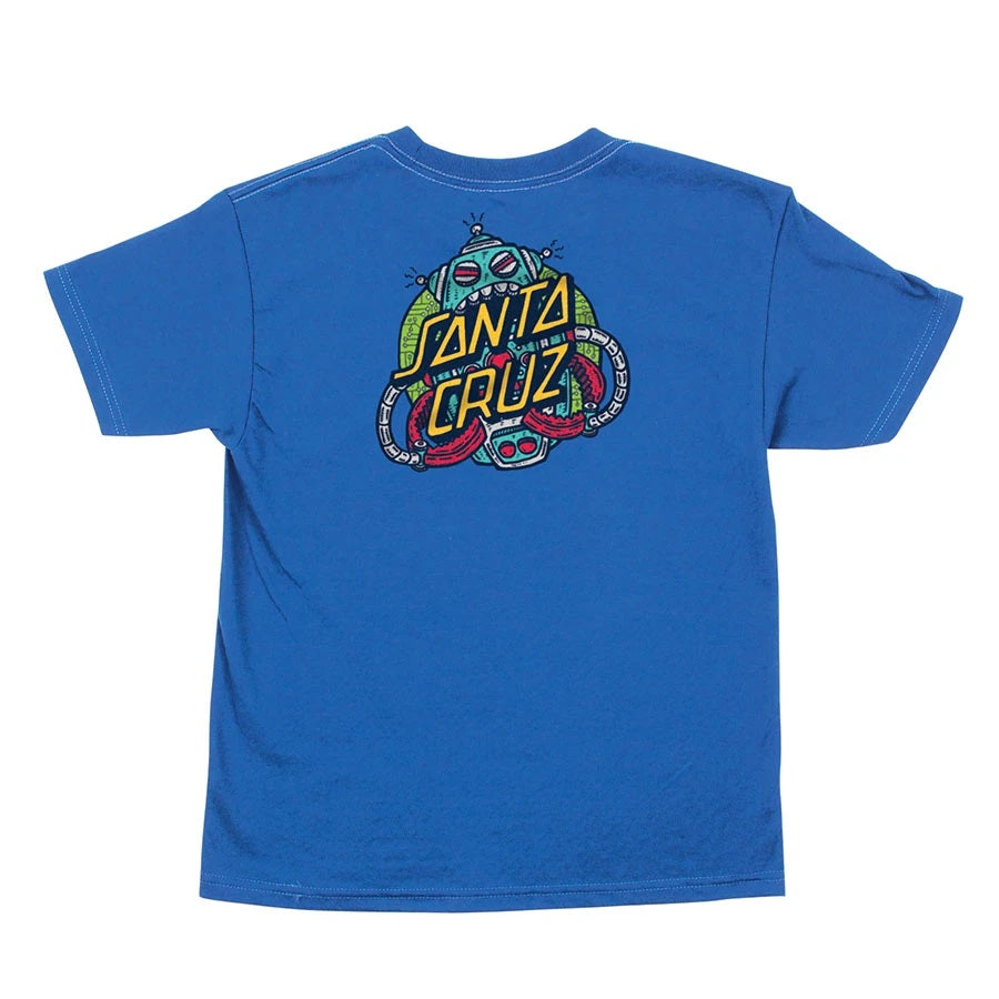 Santa Cruz Robo Dot Short Sleeve Youth T-Shirt - Royal Blue