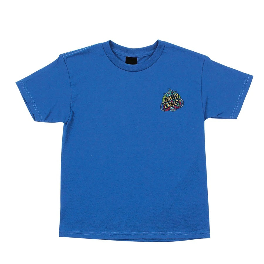 Santa Cruz Robo Dot Short Sleeve Youth T-Shirt - Royal Blue