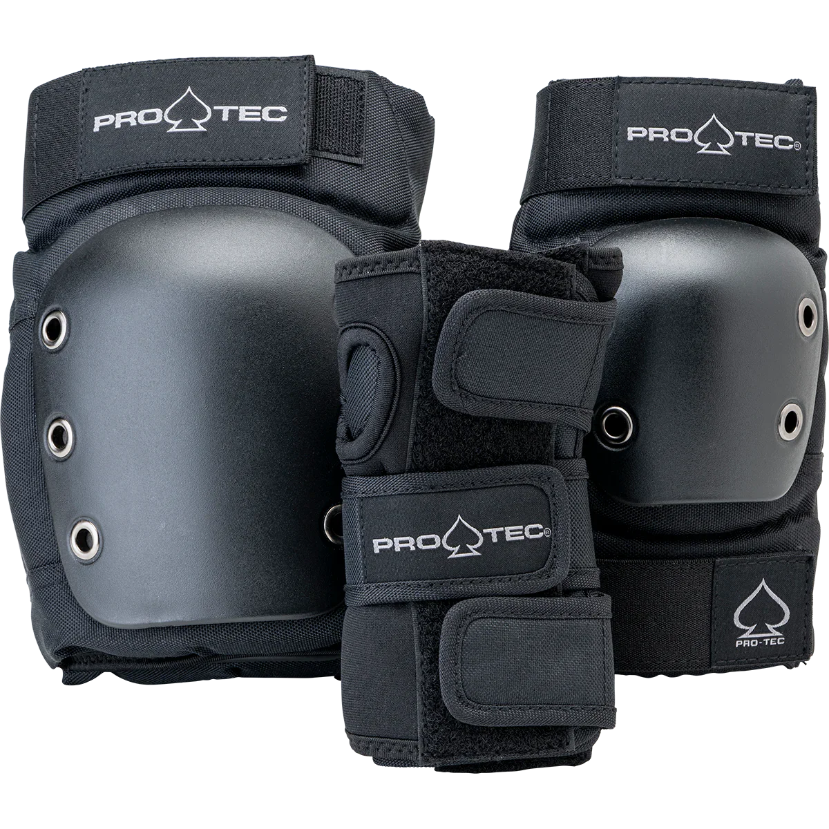 ProTec Street Gear Junior 3 Pack Open Back Combo Pads - Black