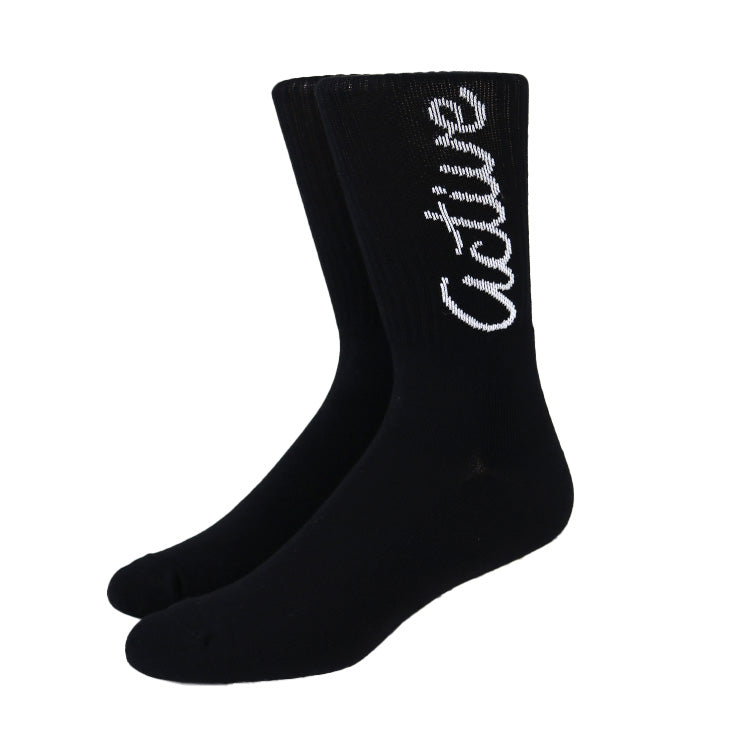 W Script Sock - Black