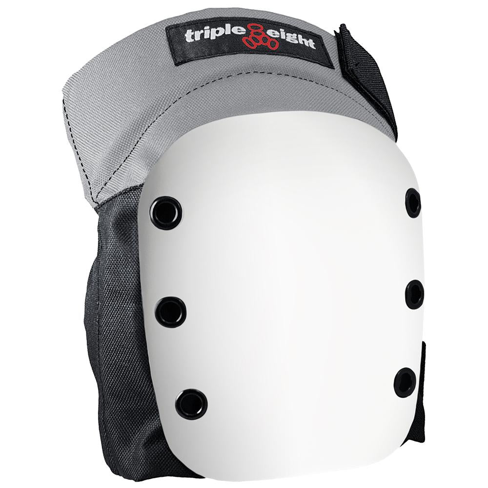Triple Eight Street Knee Pads (sold as pair) (Grey w/White)