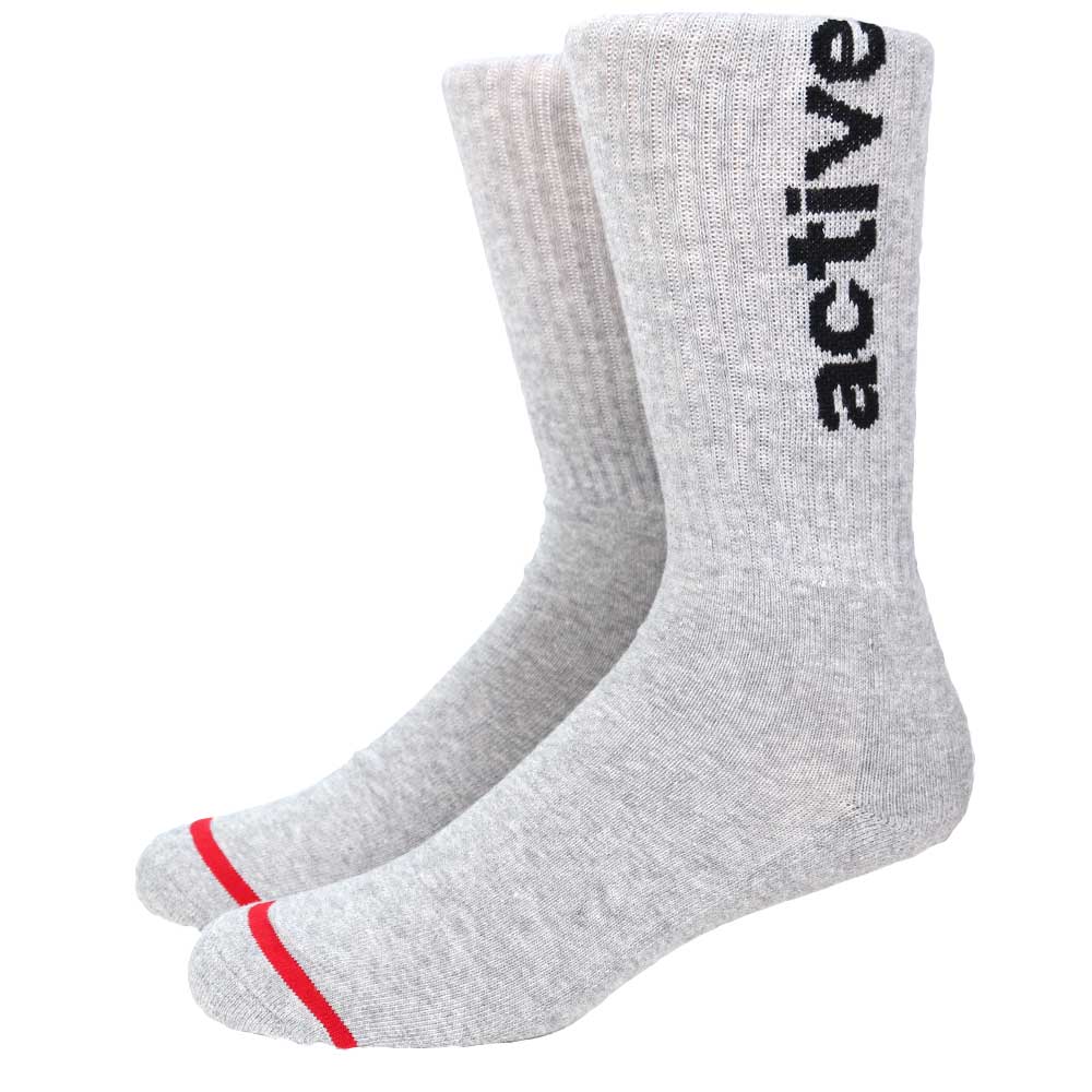 Men's Basic Crew Sock - Heather Grey