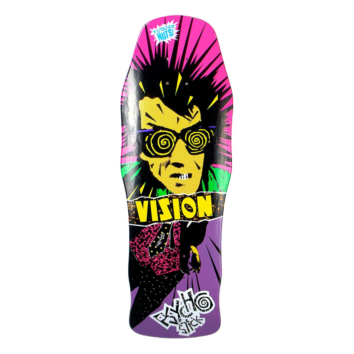 Vision Original Psycho Stick Skateboard Deck - 10″ Purple