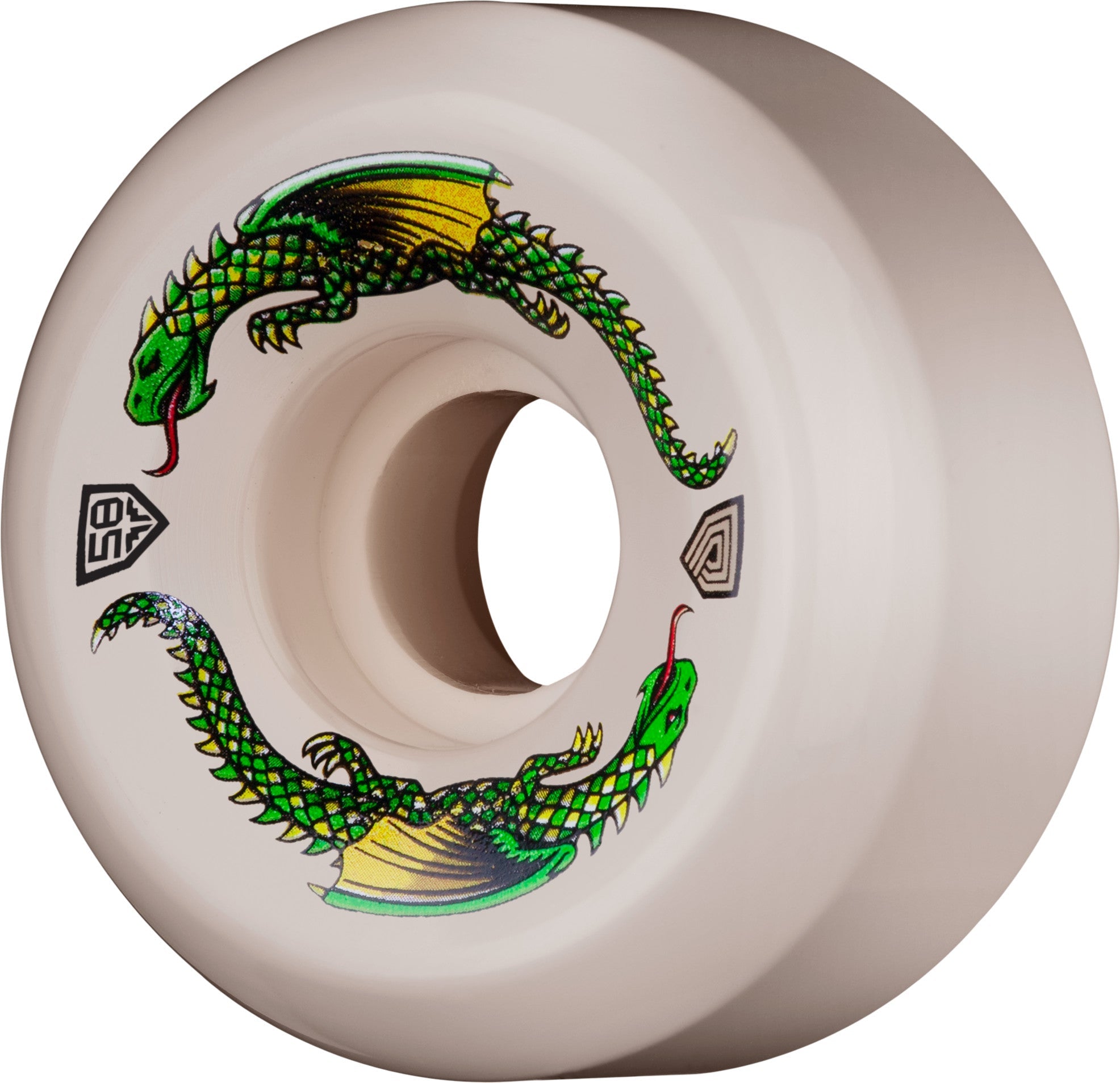 Powell Peralta Dragon Formula Rat Bones II Wheels 58x33mm 93A - Off White (Set of 4)