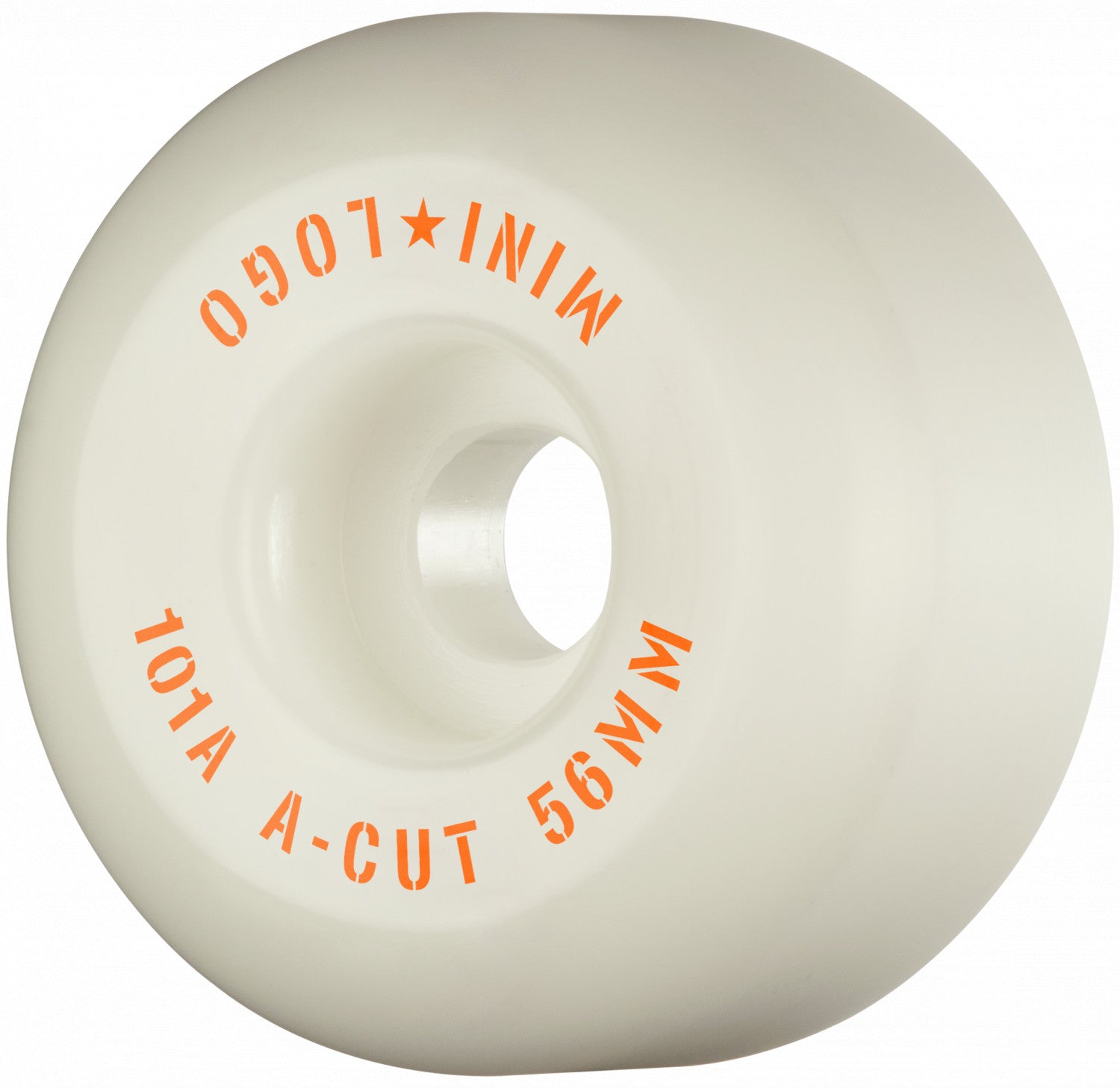 Mini Logo Wheels A-Cut "2" 56mm 101a - White (Set of 4)