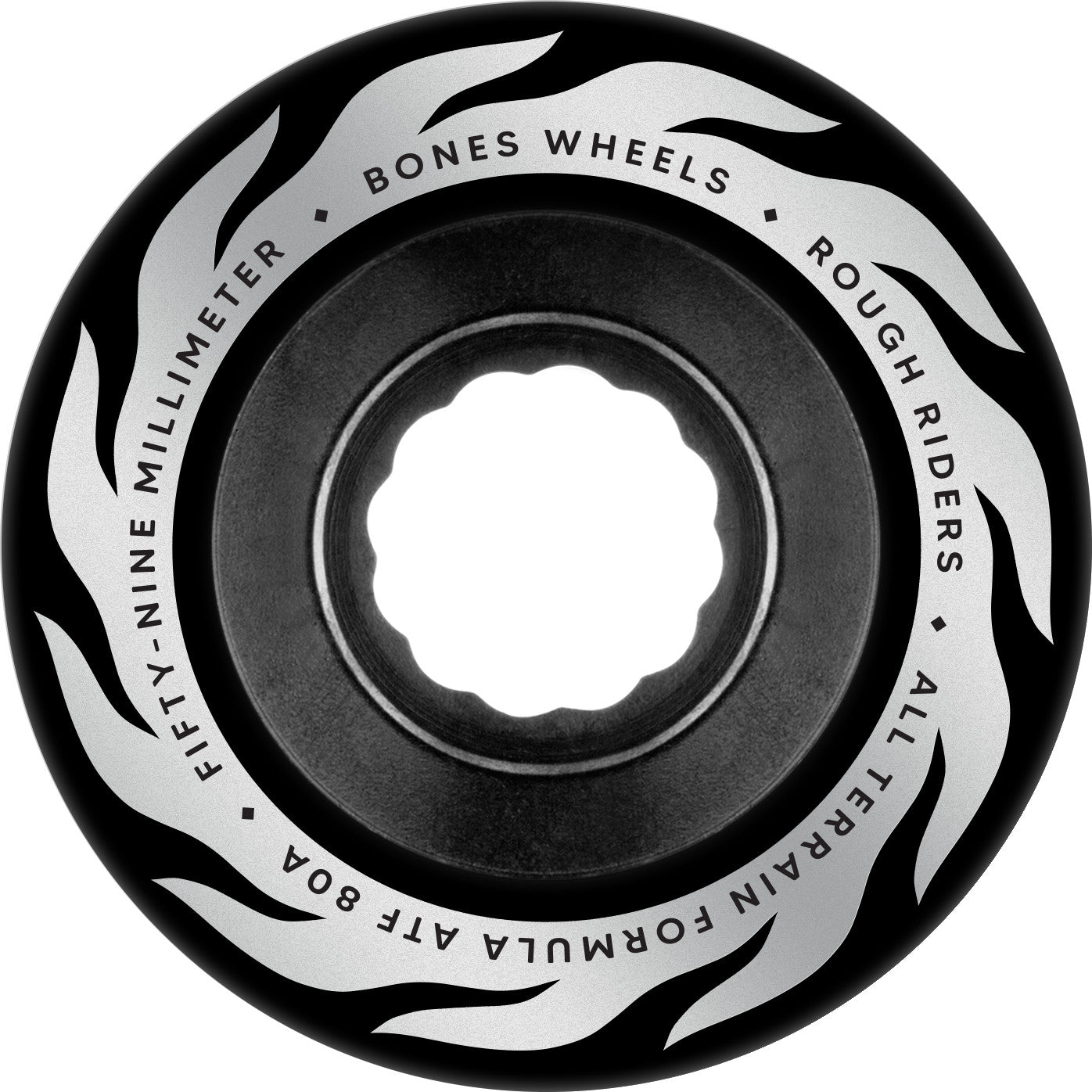 Bones ATF Rough Rider Eternal Flame 59mm 80a Wheels - Black (Set of 4)