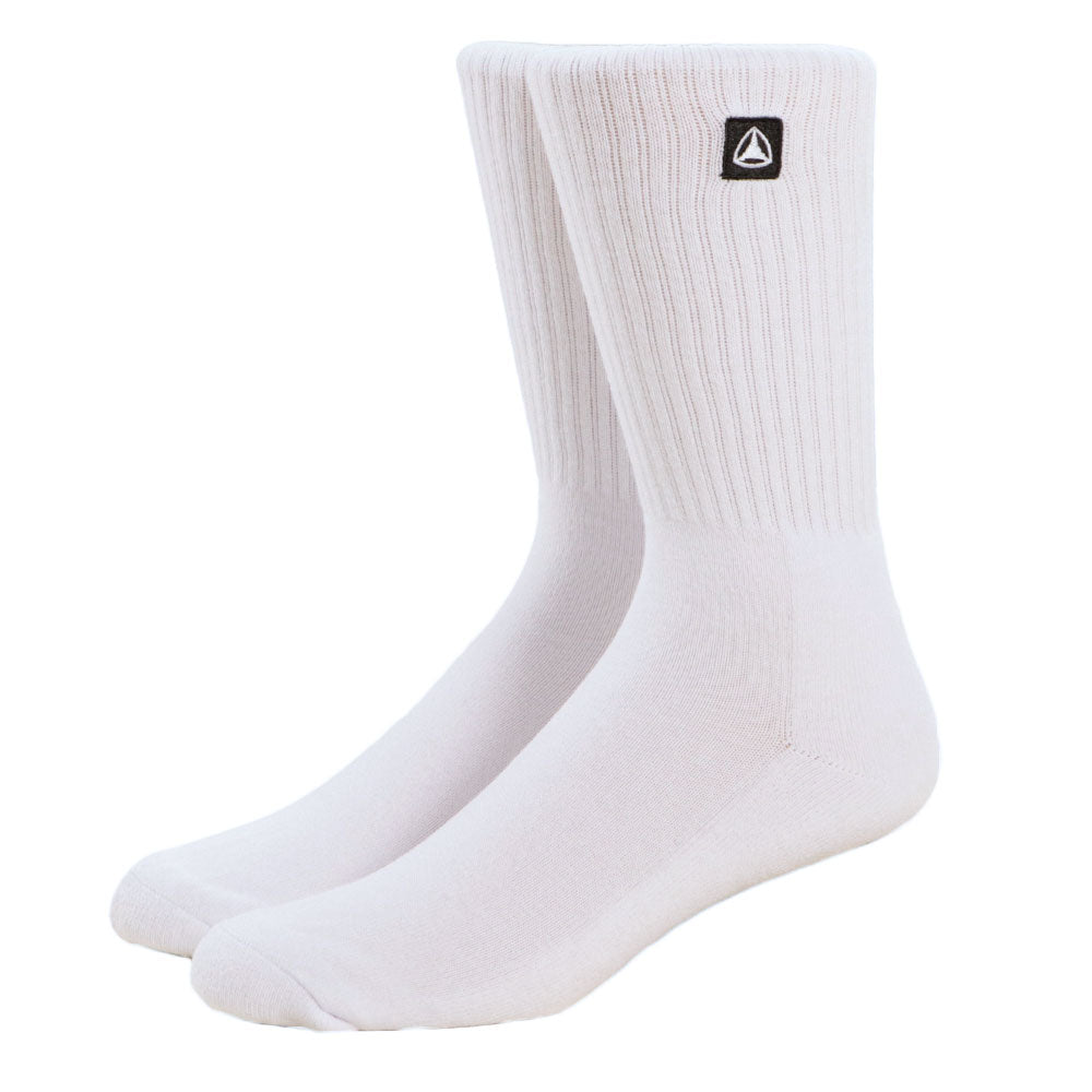 Men's Box Icon Crew Sock - White