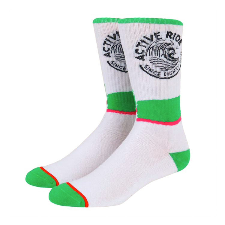 Claw Crew Sock - Green/White