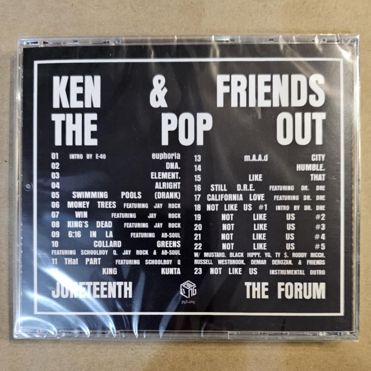 Kendrick Lamar - KEN & FRIENDS: THE POP OUT CD *Unofficial Release*