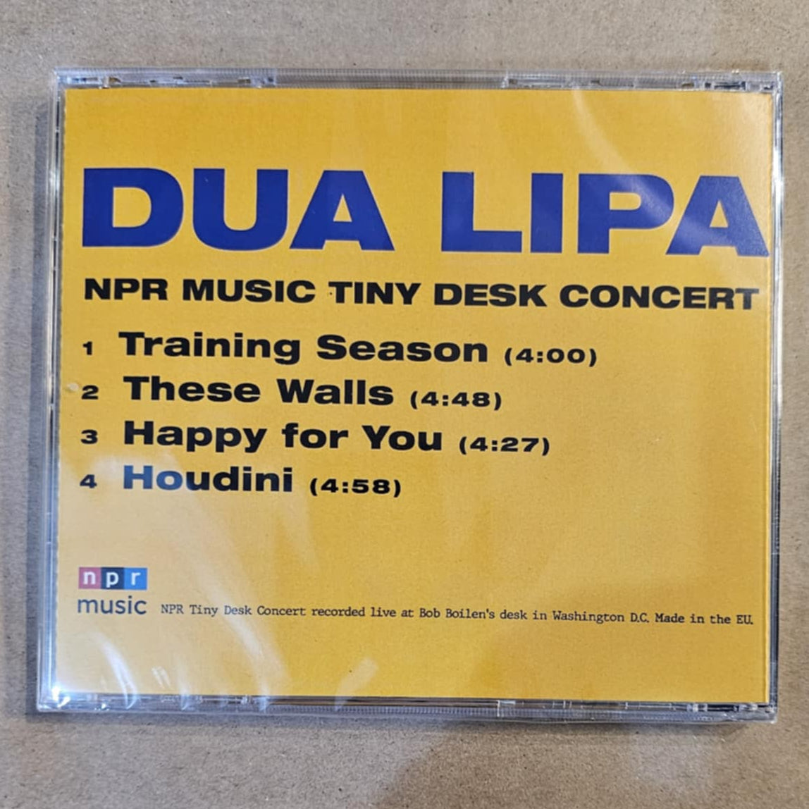 Dua Lipa - NPR Music Tiny Desk Concert CD *Unofficial Release*