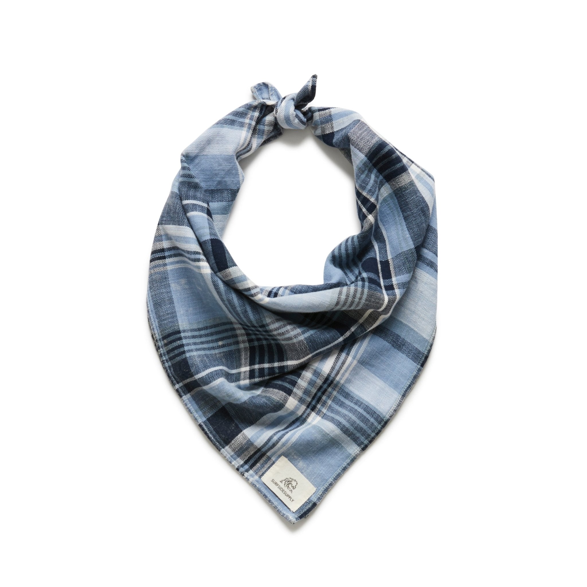 JB Plaid Bandana Blue