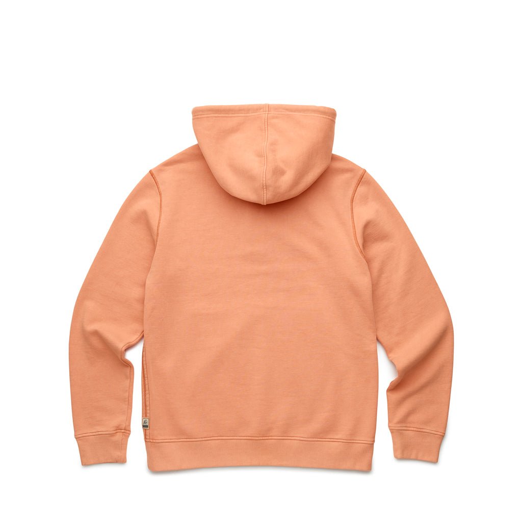 John Heavy Wash Hooded Henley - Burn Sienna