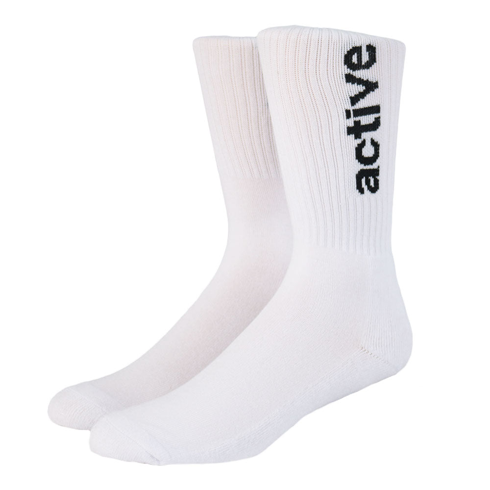 Lockup Crew Sock | White |