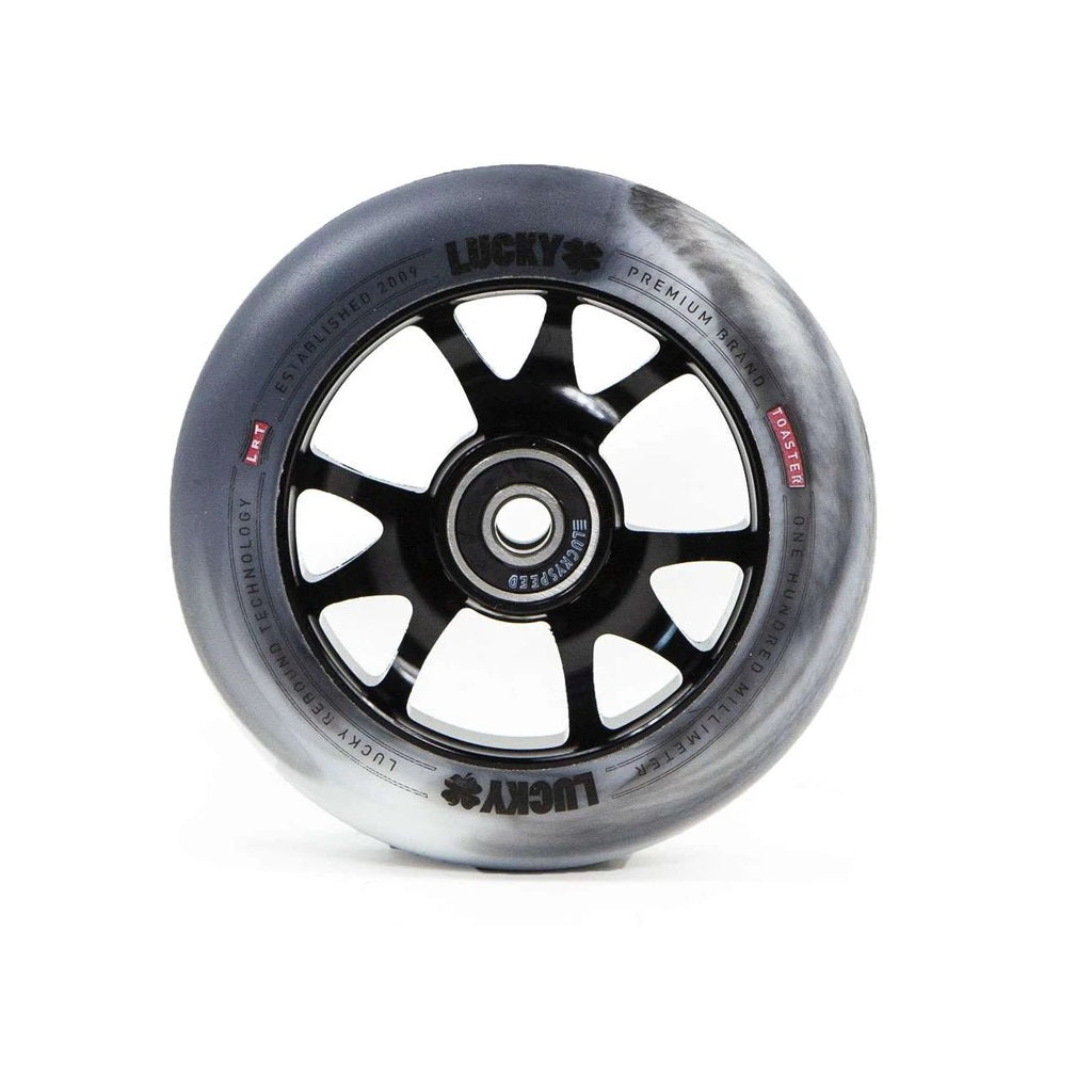 Lucky Scooter Wheels Toaster 100mm - Black/White Swirl