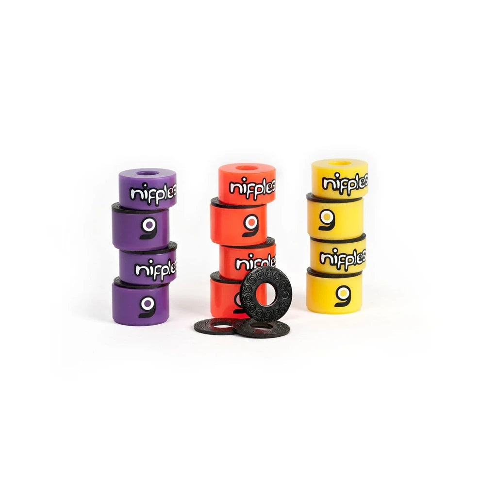 Orangatang Nipple Double Barrel Bushings Medium - Purple (Set)