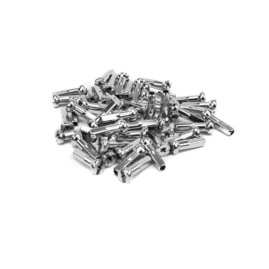Mission BMX Brass Nipples 16mm - Silver