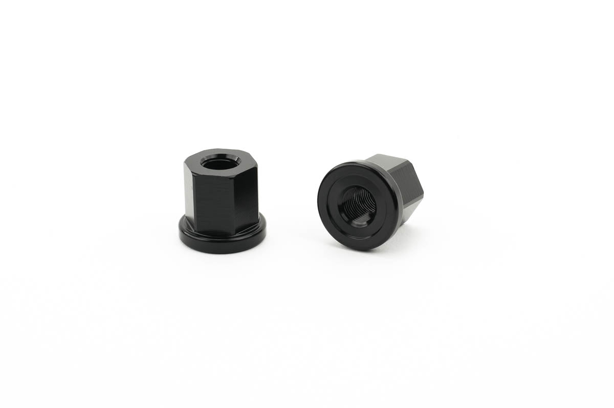 Mission BMX 3/8" Aluminum Axle Nuts - Black
