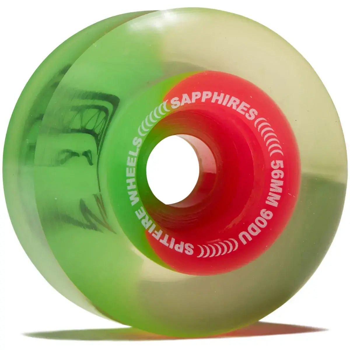 Spitfire Wheels Sapphires 90DU Cruiser 56mm - Pink/Green (Set of 4)