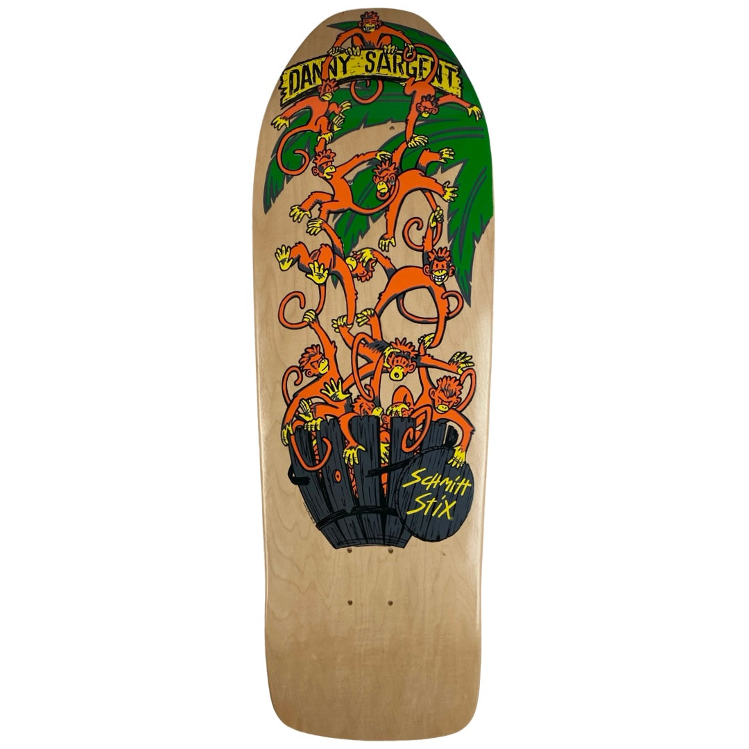 Schmitt Stix Danny Sargent Barrel of Monkeys 9.75" Skateboard Deck