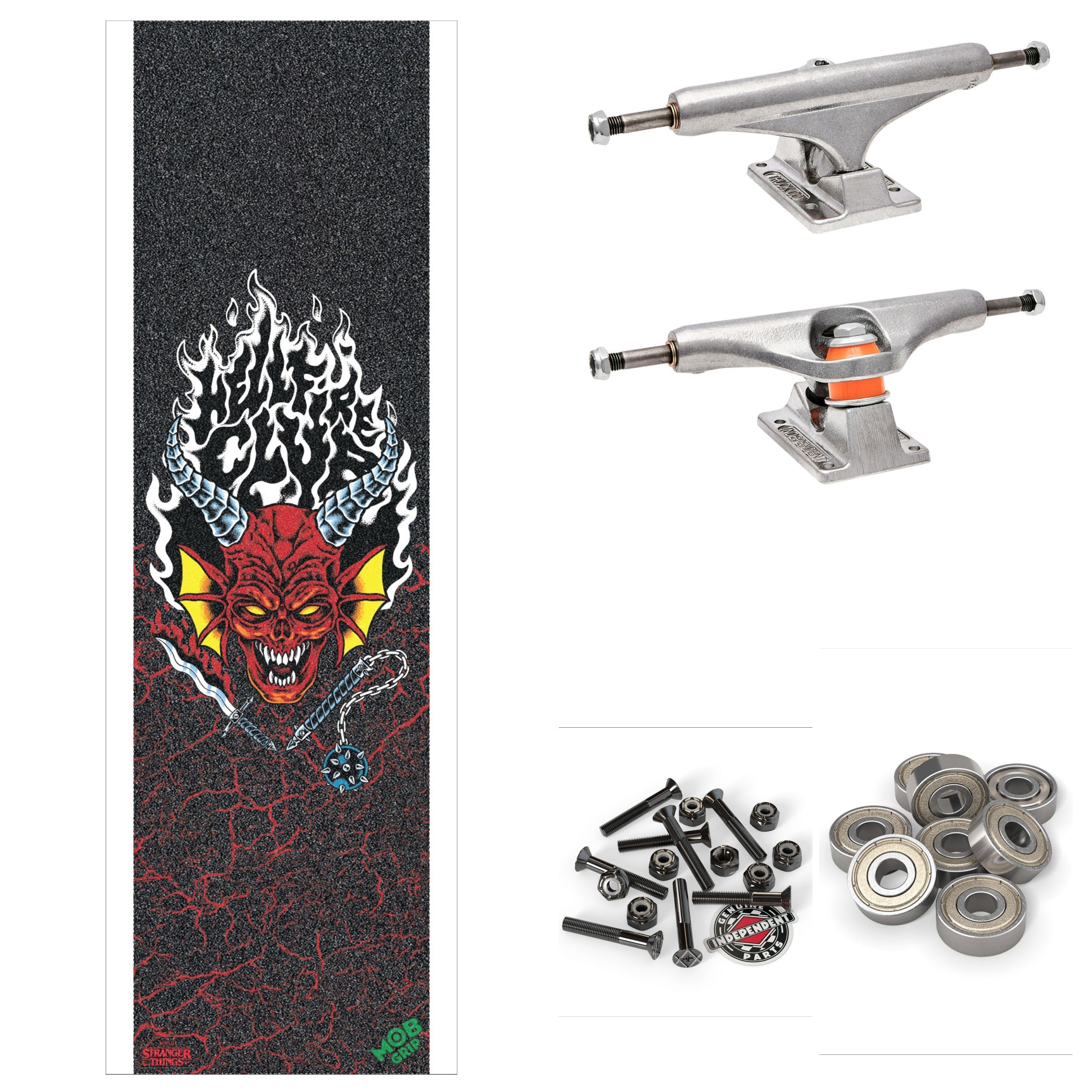 SANTA CRUZ x STRANGER THINGS HELLFIRE CLUB 8.25" COMPLETE SKATEBOARD