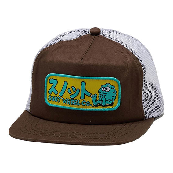 Snot Wheels "Classic Japan" Brown Trucker Hat