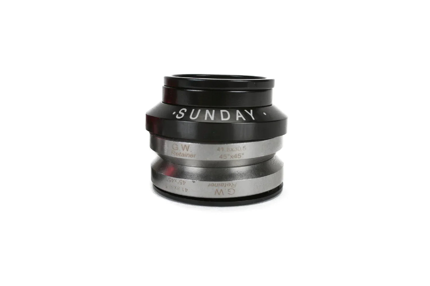 Sunday BMX Headset Low Stack 4mm - Black