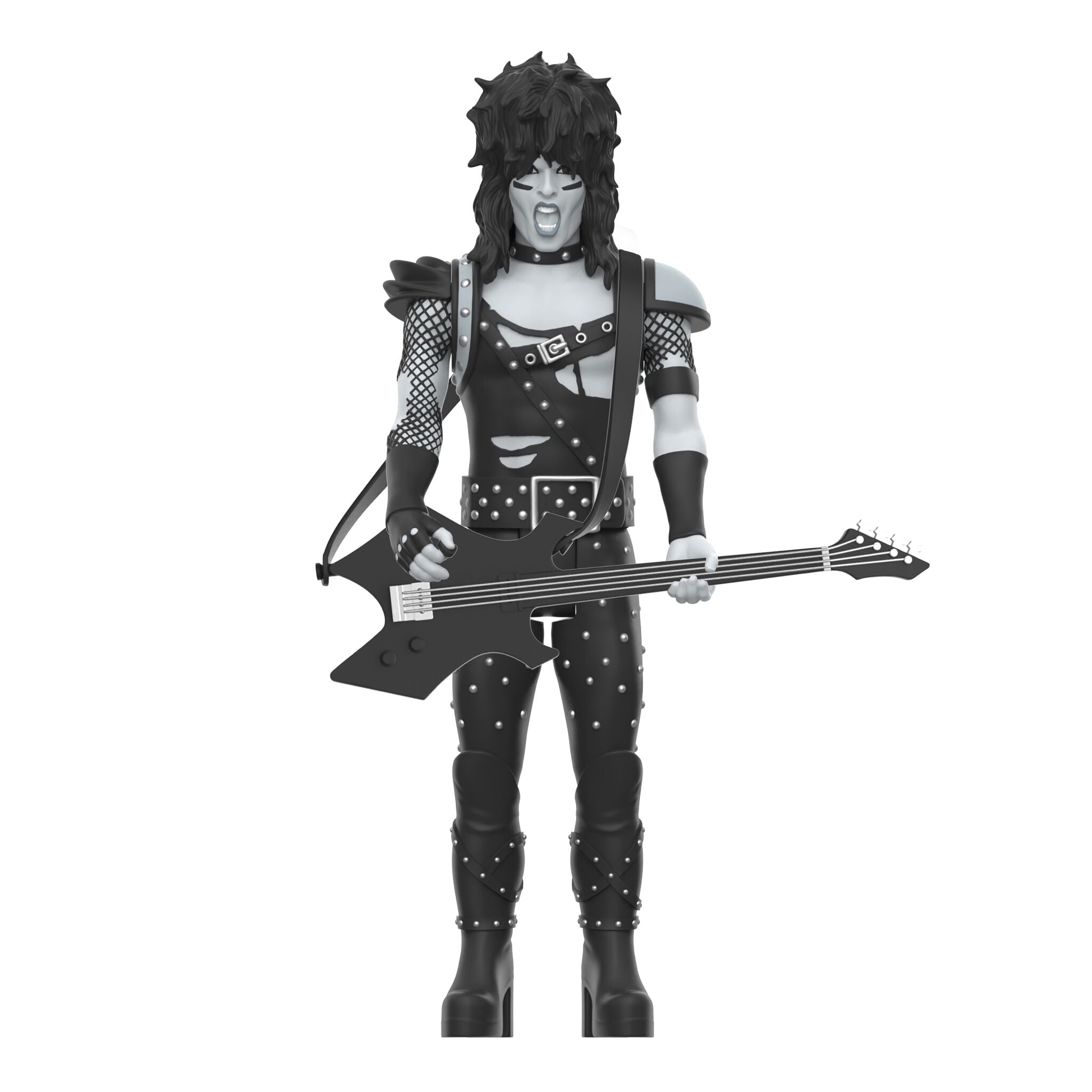 Super7 x Mötley Crüe - Nikki Sixx (Shout At The Devil B&W) ReAction Figure