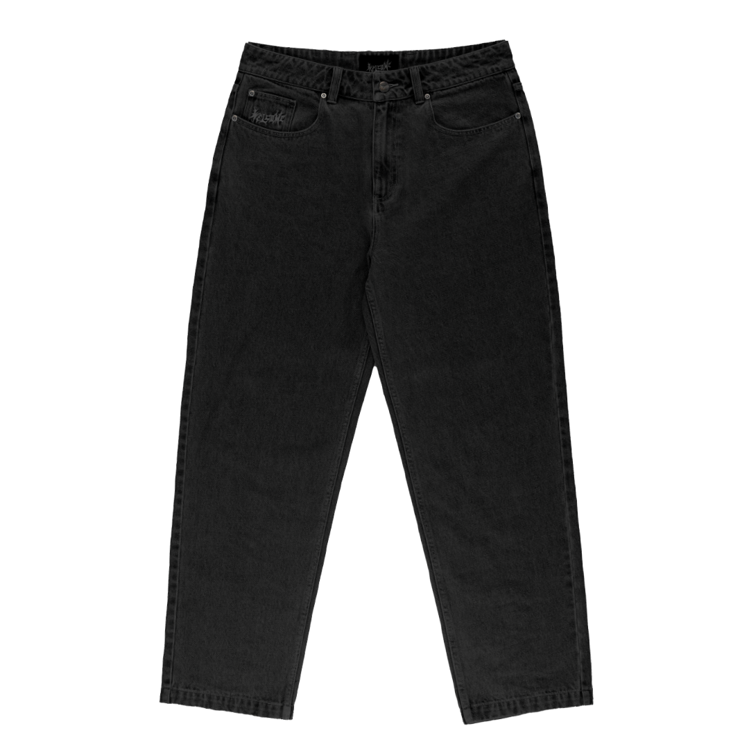 Welcome Immortal Washed Black Denim Pants